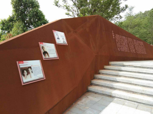 温岭耐候钢挡土墙